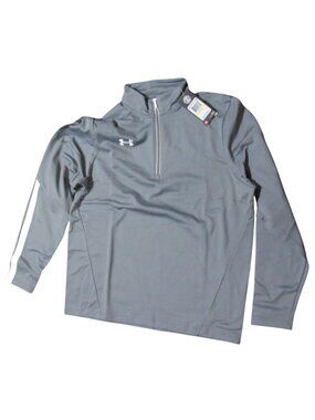 Under Armour Mens Grey 1/4 Zip Pullover Size Medium New With Tags
